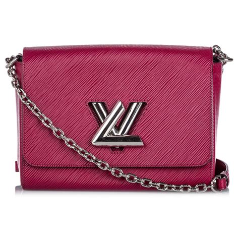 pink louis vuitton bag strap|Pink Designer Bag: Twist MM Epi Leather in Rose .